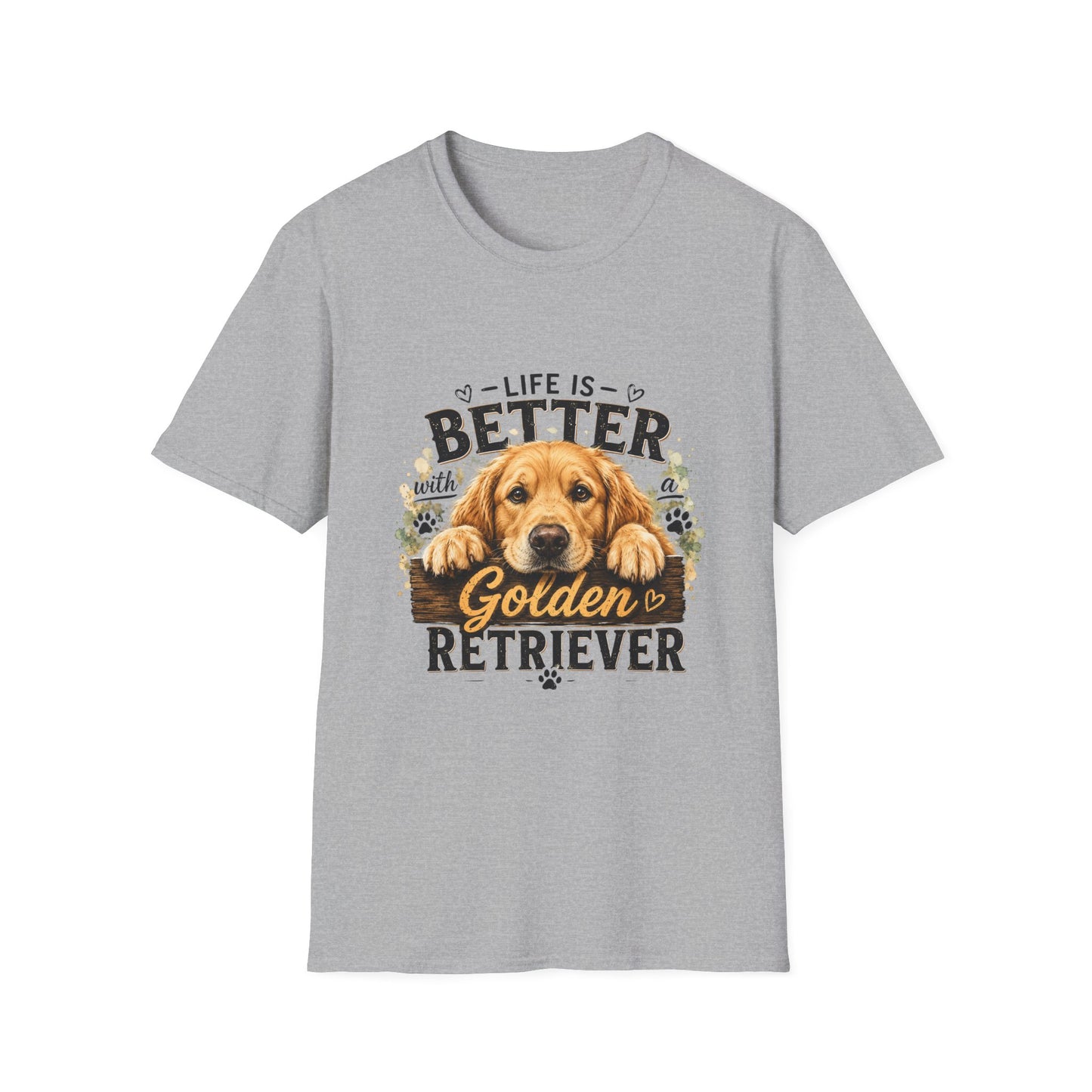 Life Is Better With a Golden Retriever T-Shirt