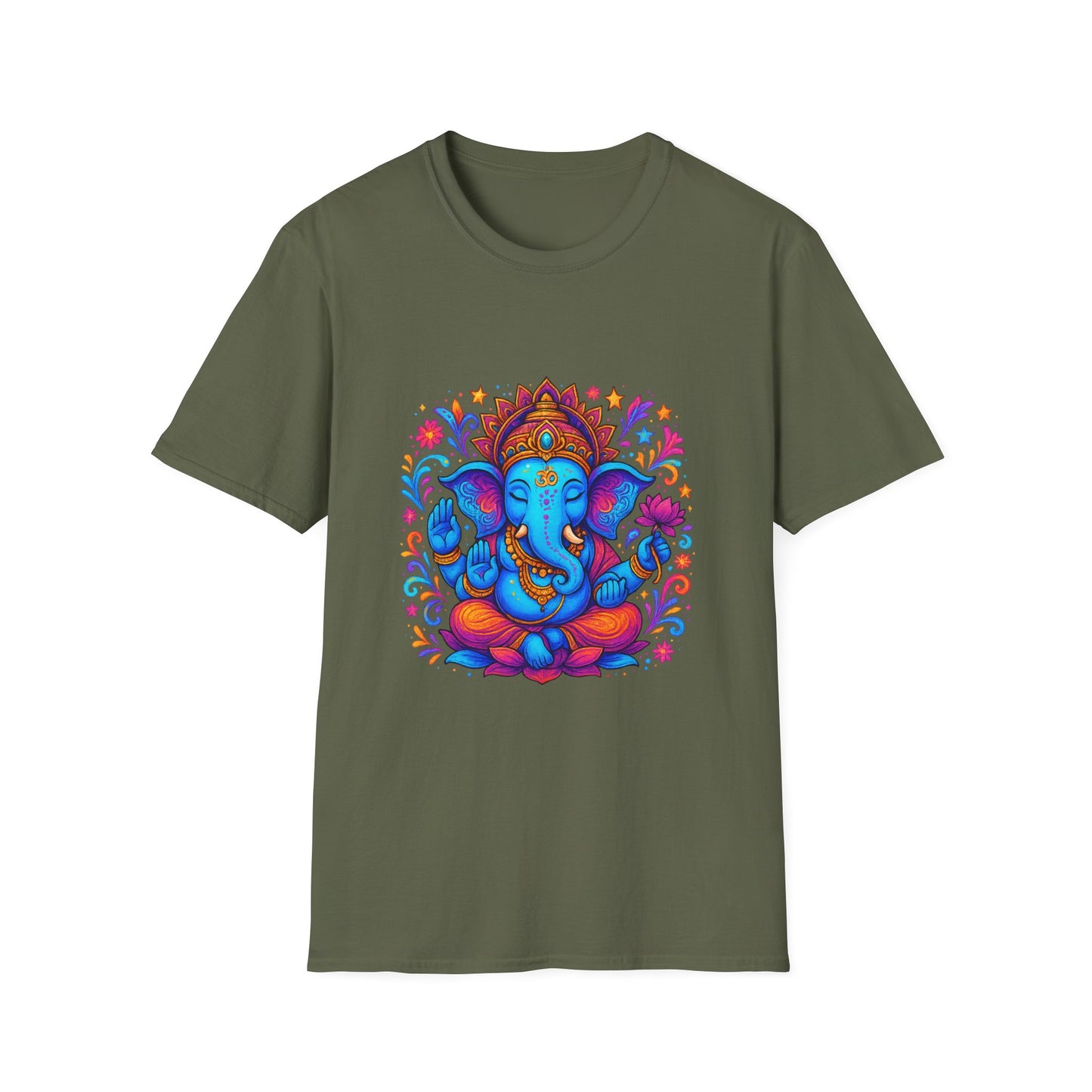 Vibrant Ganesha Hindu God Colorful T-Shirt