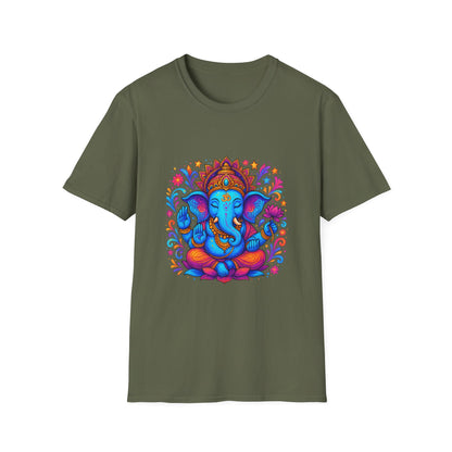 Vibrant Ganesha Hindu God Colorful T-Shirt