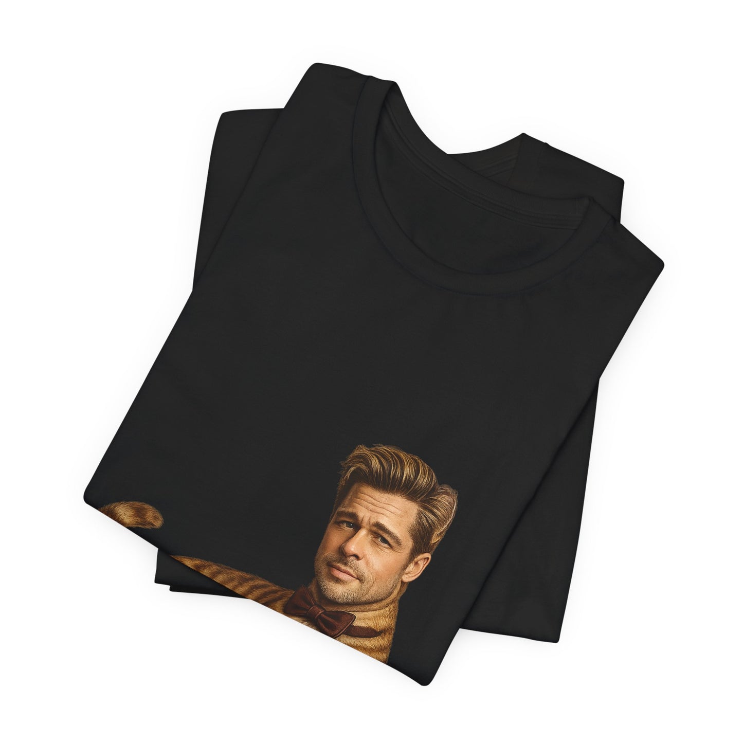 Brad Pitt Cat Parody T-Shirt