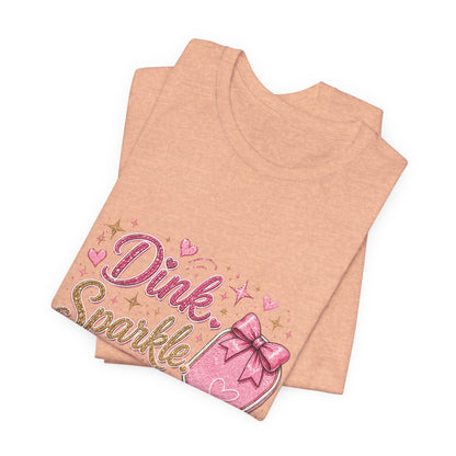 Dink Sparkle Repeat Funny Pickleball T-Shirt
