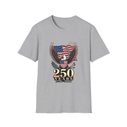 250 Years of Freedom 1776-2026 Patriotic T-Shirt