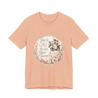Just A Girl Who Loves Show Jumping Equestrian T-Shirt