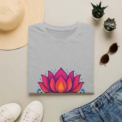Vibrant Lotus Flower Sacred Indian Art T-Shirt