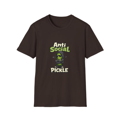 Anti Social Pickle T-Shirt — Funny Grumpy Pickleball Graphic Tee