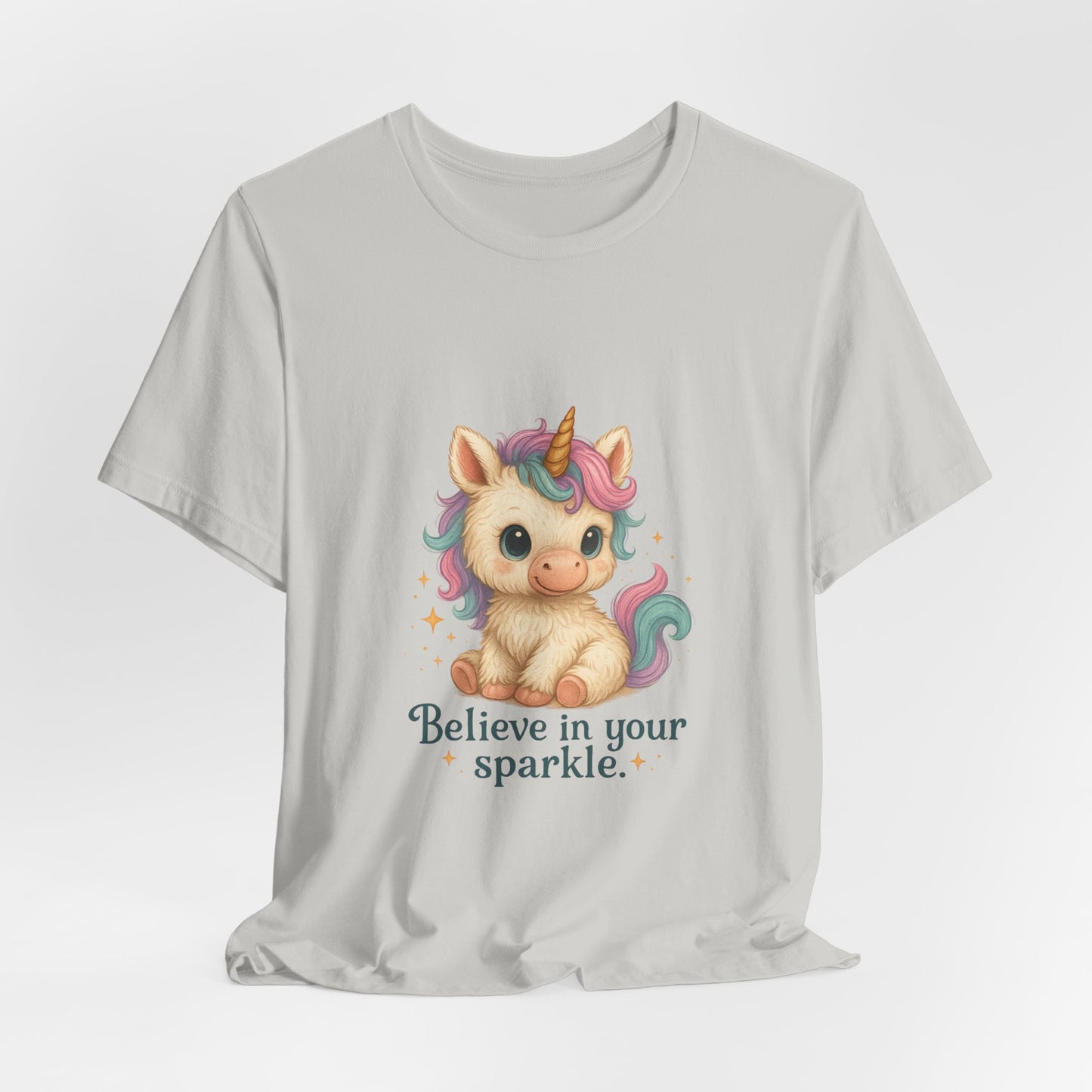 Believe in Your Sparkle Cute Unicorn T-Shirt