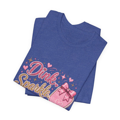 Dink Sparkle Repeat Funny Pickleball T-Shirt