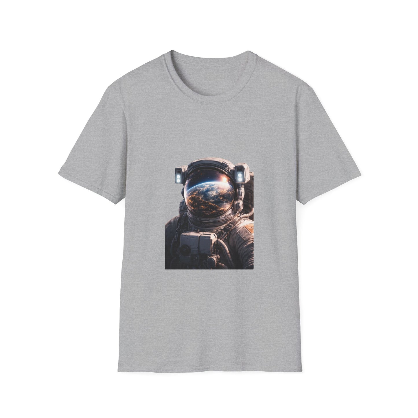 Earth From Space Astronaut Helmet T-Shirt