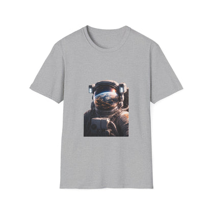 Earth From Space Astronaut Helmet T-Shirt