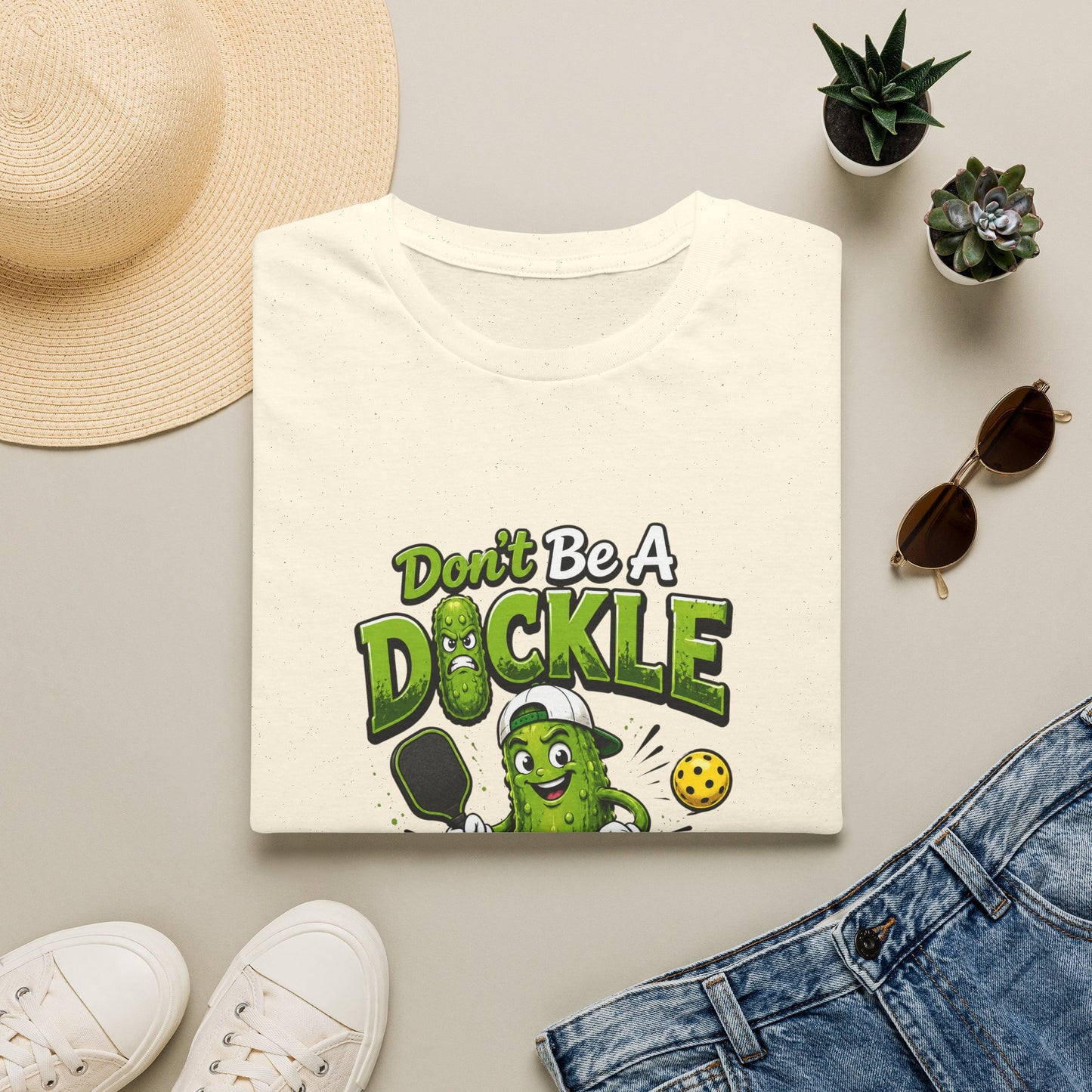 Don't Be a Dickle While Playing Pickle Funny Pickleball T-Shirt