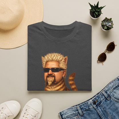 Guy Fieri Cat Funny Parody T-Shirt