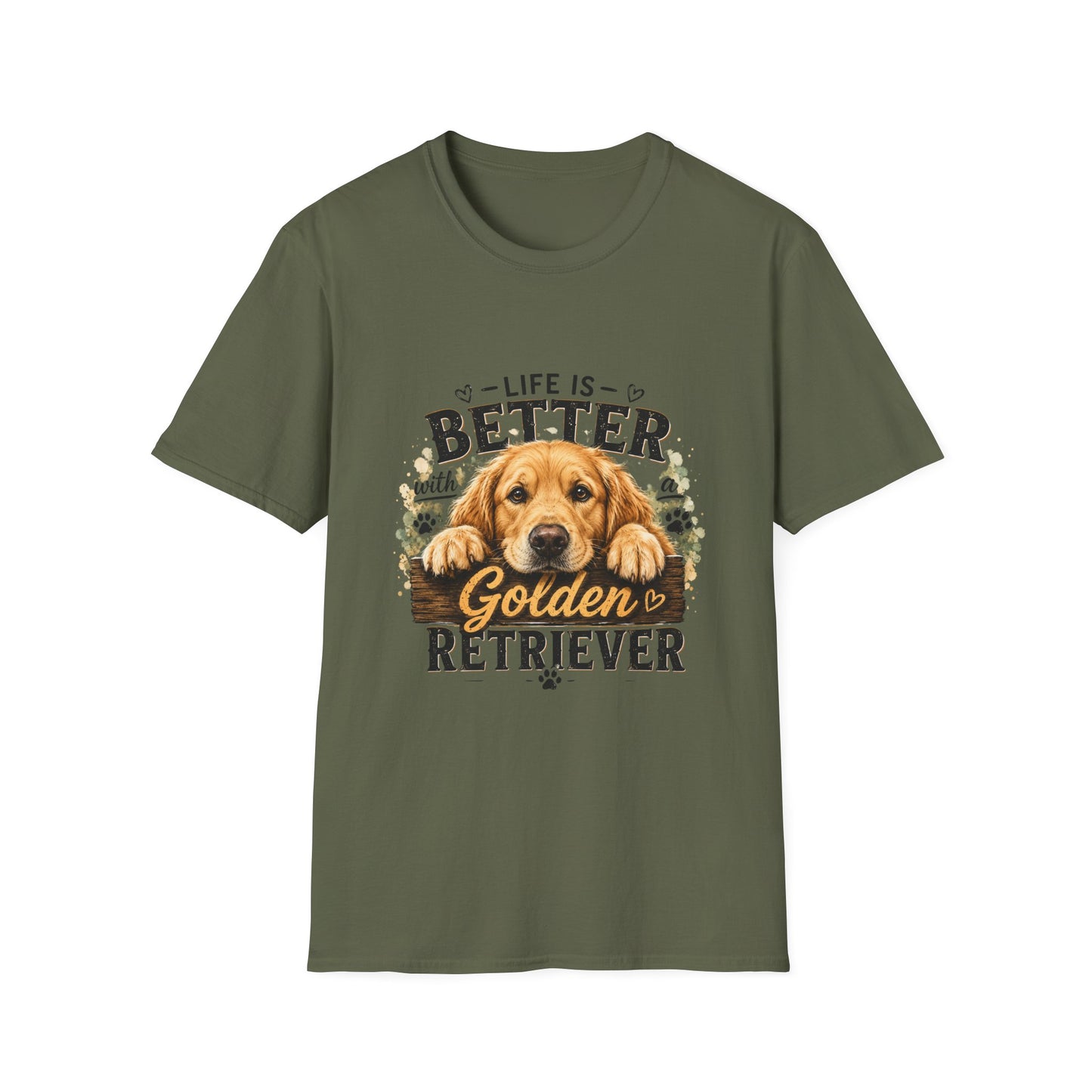 Life Is Better With a Golden Retriever T-Shirt
