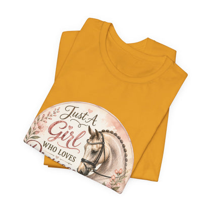 Just A Girl Who Loves Dressage Equestrian T-Shirt