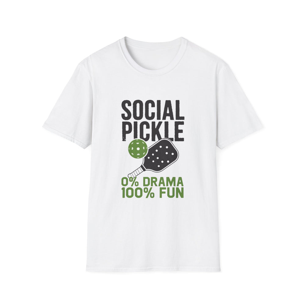 0% Drama 100% Fun Pickleball T-Shirt