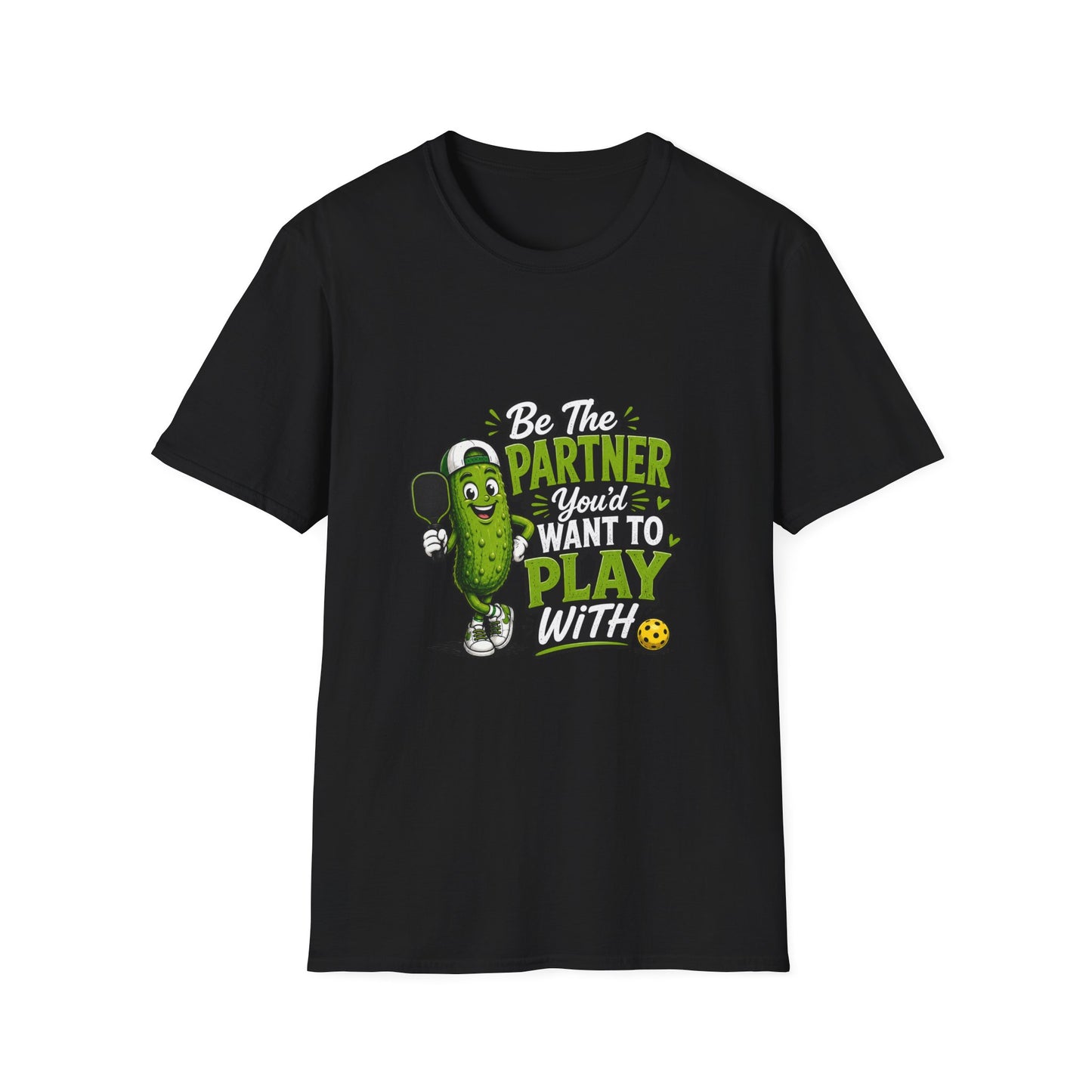 Pickle Partner T‑Shirt — “Be The Partner You’d Want To Play With” Funny Gaming/Board Game Tee