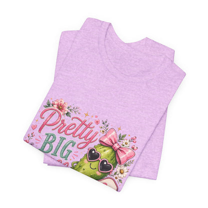 Pretty Big Dill T‑Shirt — Cute Pickleball Graphic Tee with Floral Accents