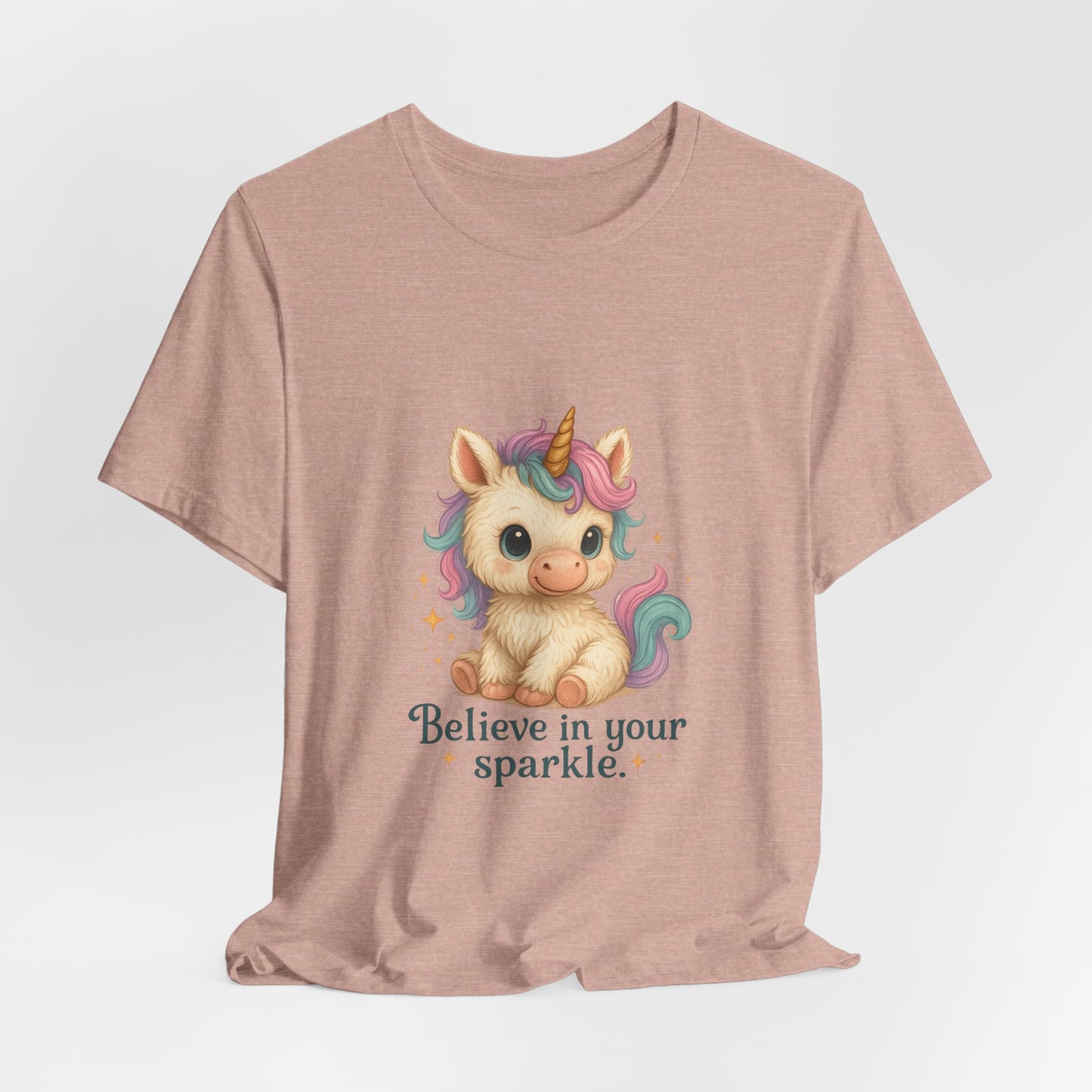Believe in Your Sparkle Cute Unicorn T-Shirt