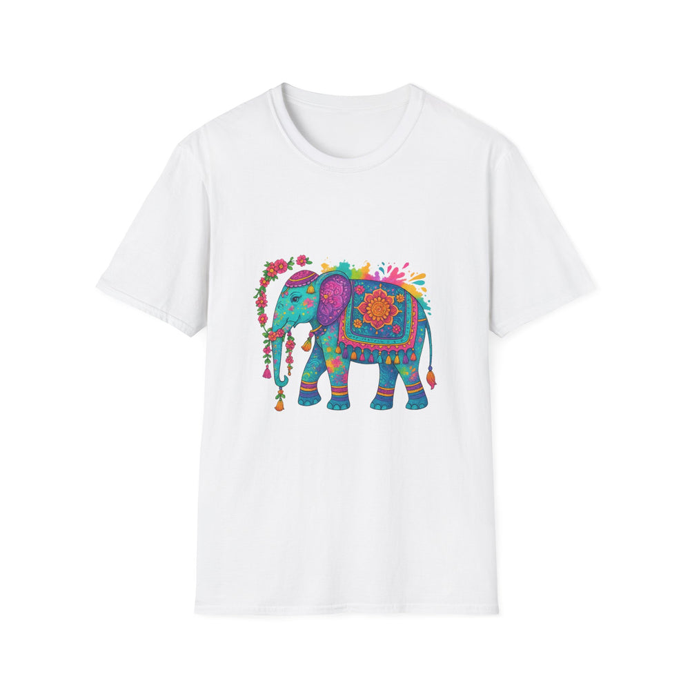 Vibrant Mandala Elephant Indian Art T-Shirt