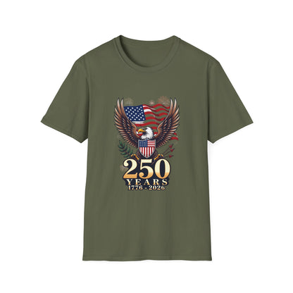 250 Years of Freedom 1776-2026 Patriotic T-Shirt