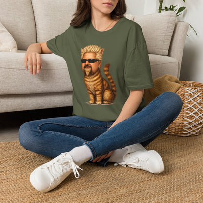 Guy Fieri Cat Funny Parody T-Shirt