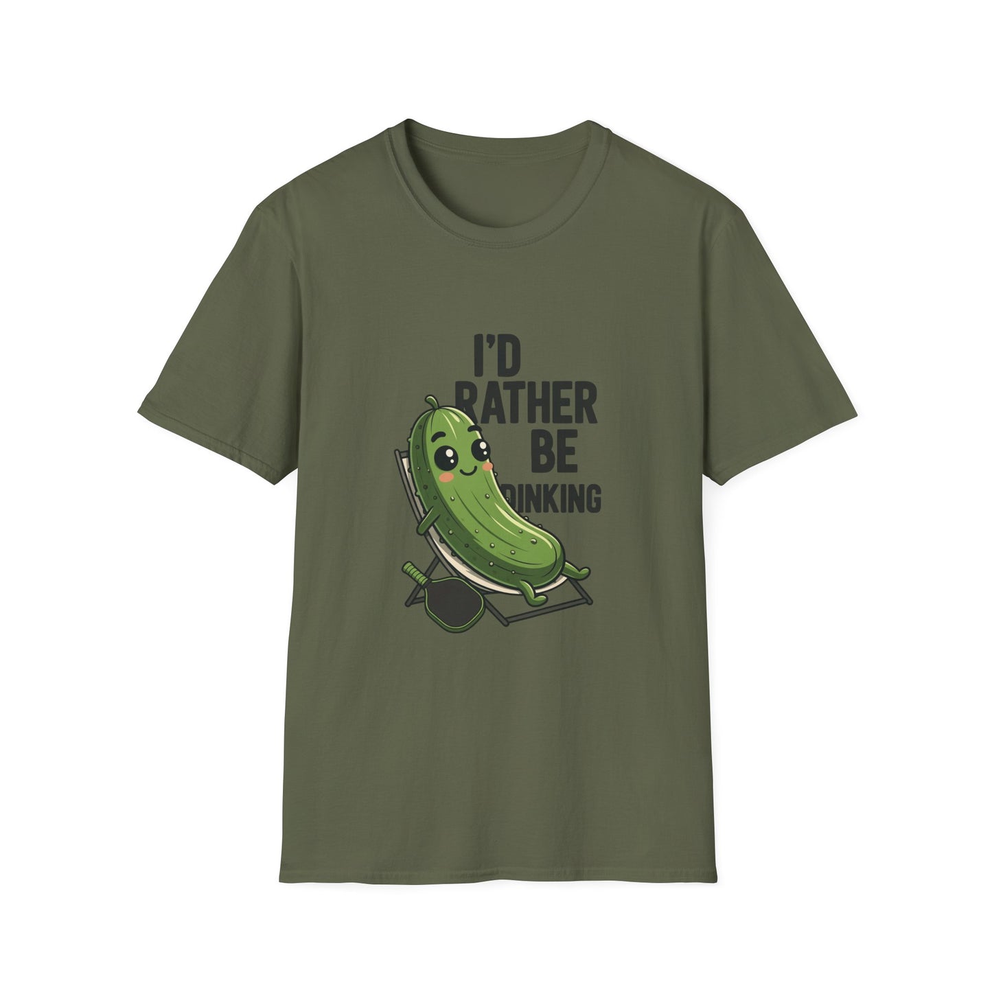 I'd Rather Be Dinking Funny Pickleball T-Shirt