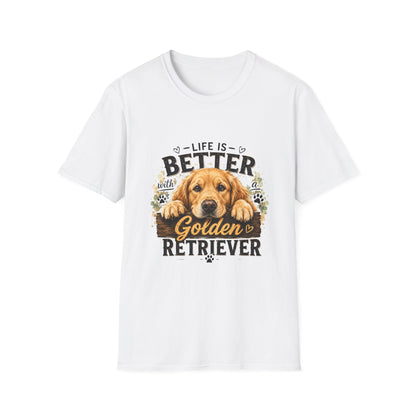 Life Is Better With a Golden Retriever T-Shirt