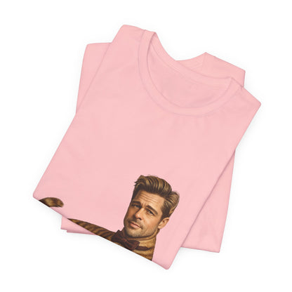 Brad Pitt Cat Parody T-Shirt