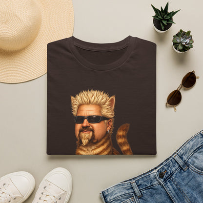 Guy Fieri Cat Funny Parody T-Shirt