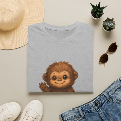 T-Shirt — Cute Baby Monkey "Let’s Hang Out" Graphic Tee