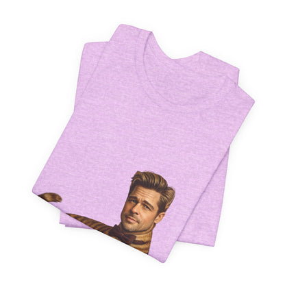 Brad Pitt Cat Parody T-Shirt