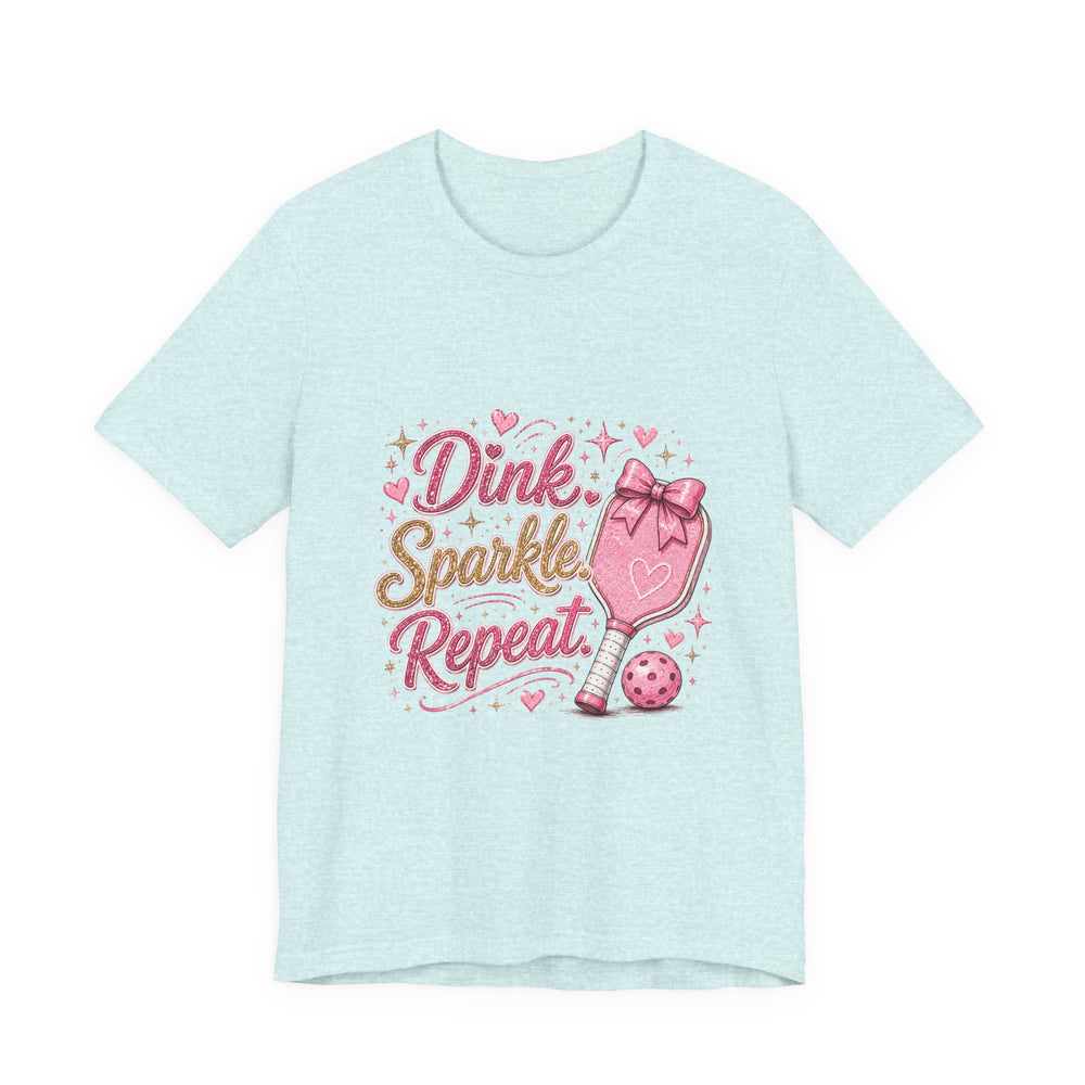 Dink Sparkle Repeat Funny Pickleball T-Shirt