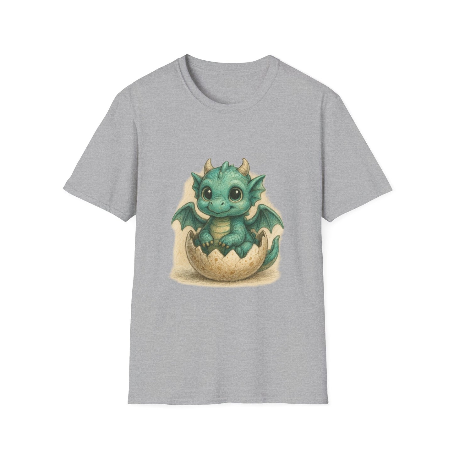 Cute Baby Dragon Hatching Egg T-Shirt