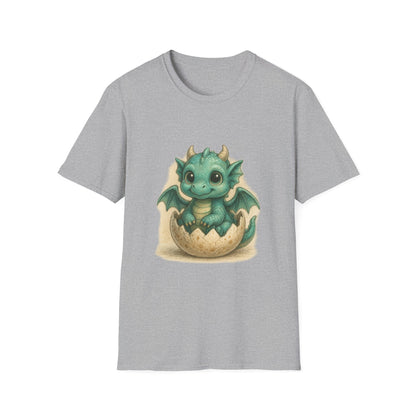 Cute Baby Dragon Hatching Egg T-Shirt