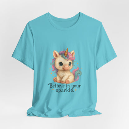Believe in Your Sparkle Cute Unicorn T-Shirt
