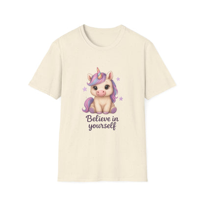 Believe in Yourself Cute Unicorn T-Shirt