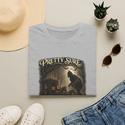Sasquatch Stole My Carriage Ride Funny Halloween T-Shirt