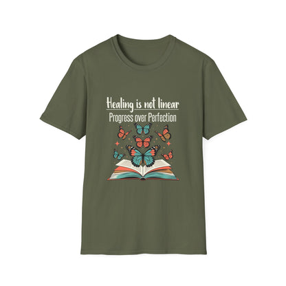 Healing Is Not Linear Progress Over Perfection T-Shirt