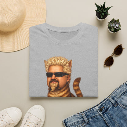 Guy Fieri Cat Funny Parody T-Shirt