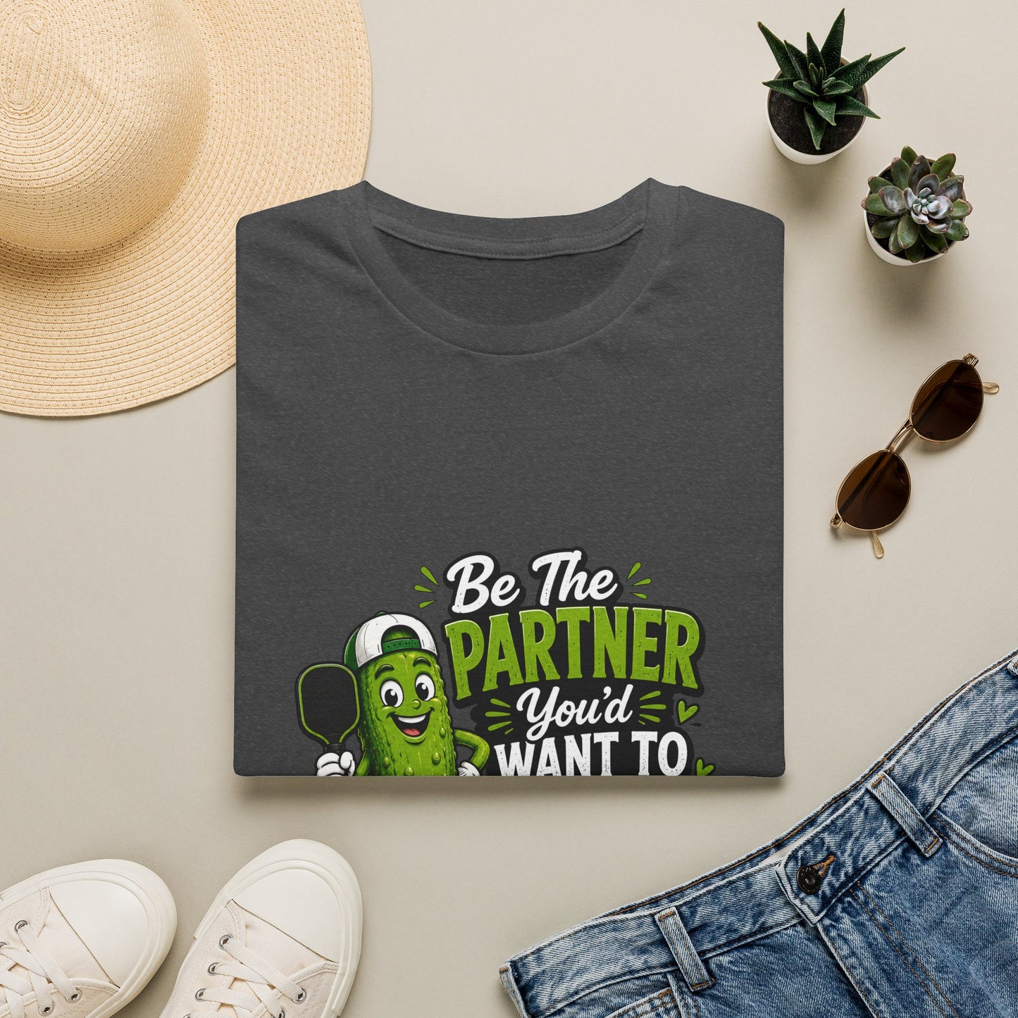 Pickle Partner T‑Shirt — “Be The Partner You’d Want To Play With” Funny Gaming/Board Game Tee