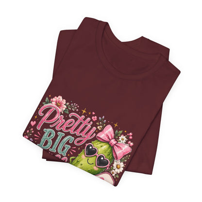 Pretty Big Dill T‑Shirt — Cute Pickleball Graphic Tee with Floral Accents