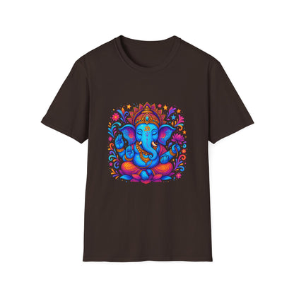 Vibrant Ganesha Hindu God Colorful T-Shirt