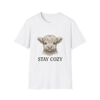 Stay Cozy Cute Highland Cow T-Shirt