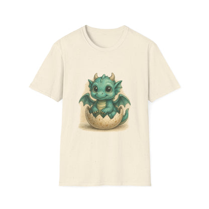 Cute Baby Dragon Hatching Egg T-Shirt