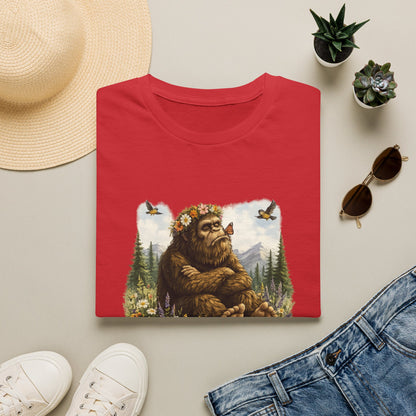 I Am Unhappy Because Reasons Funny Bigfoot T-Shirt