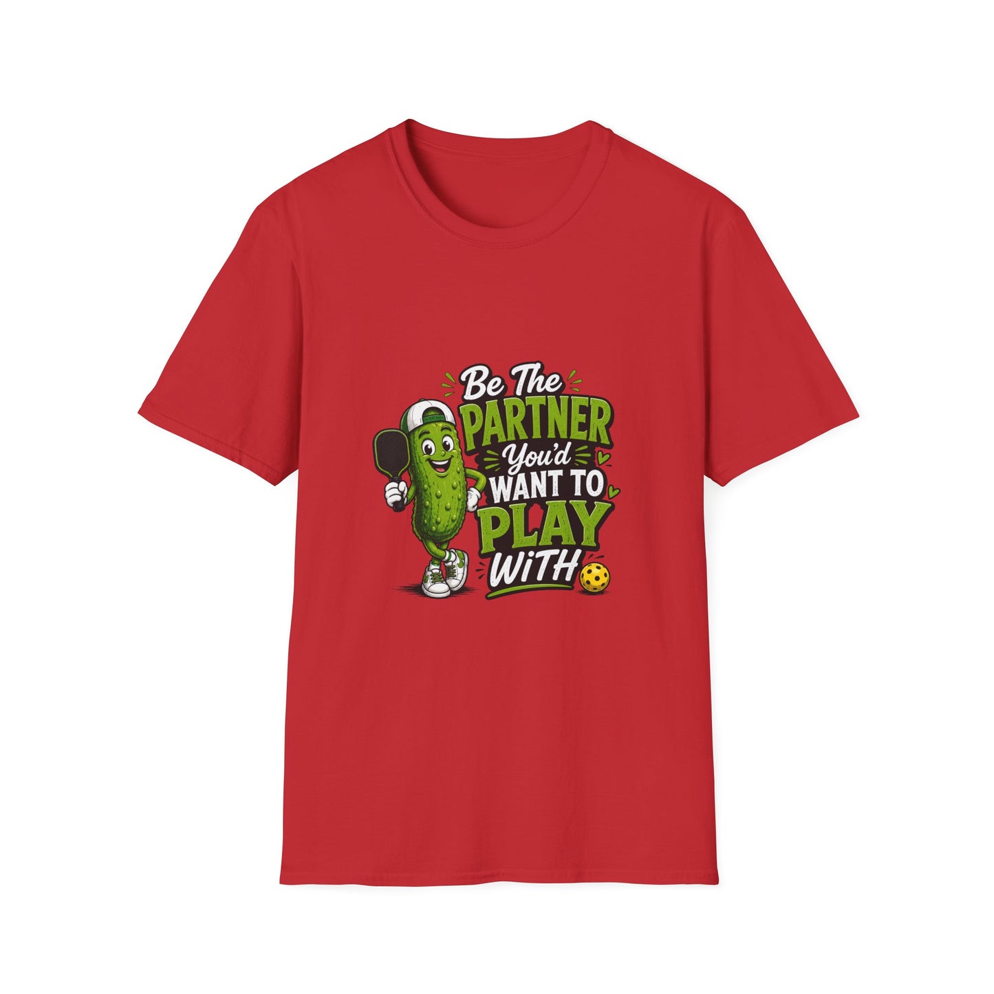 Pickle Partner T‑Shirt — “Be The Partner You’d Want To Play With” Funny Gaming/Board Game Tee