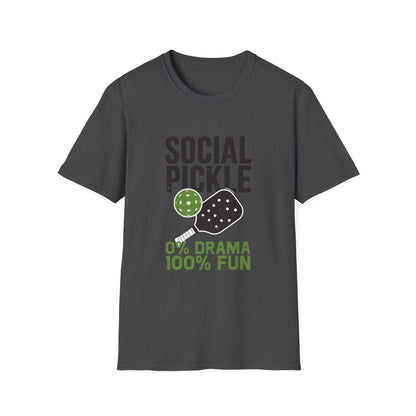 0% Drama 100% Fun Pickleball T-Shirt