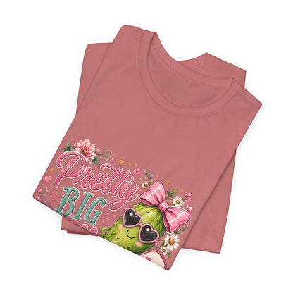 Pretty Big Dill T‑Shirt — Cute Pickleball Graphic Tee with Floral Accents