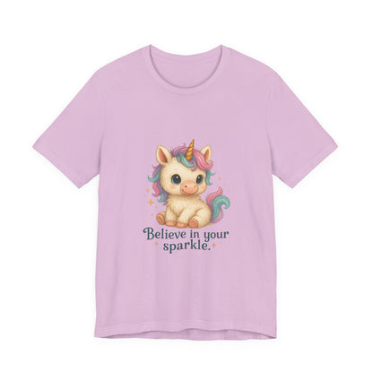 Believe in Your Sparkle Cute Unicorn T-Shirt