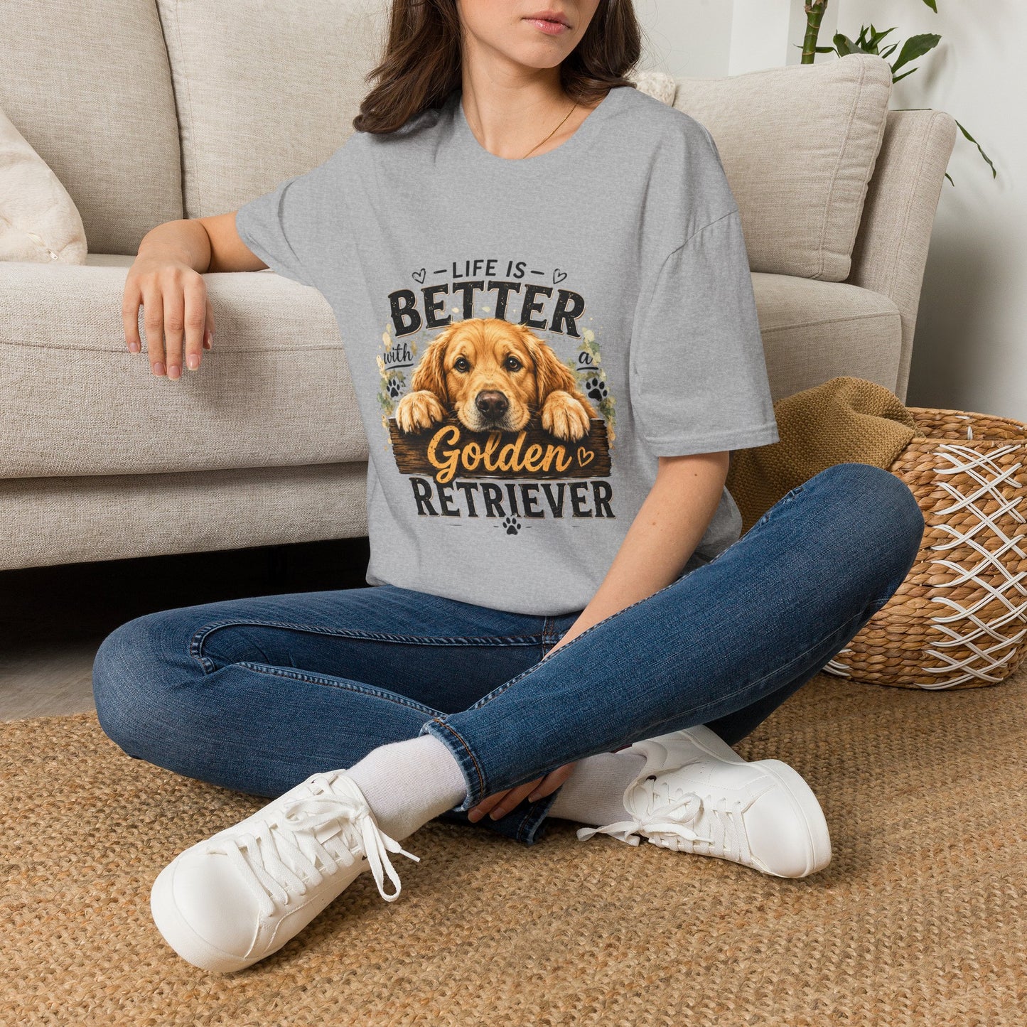 Life Is Better With a Golden Retriever T-Shirt