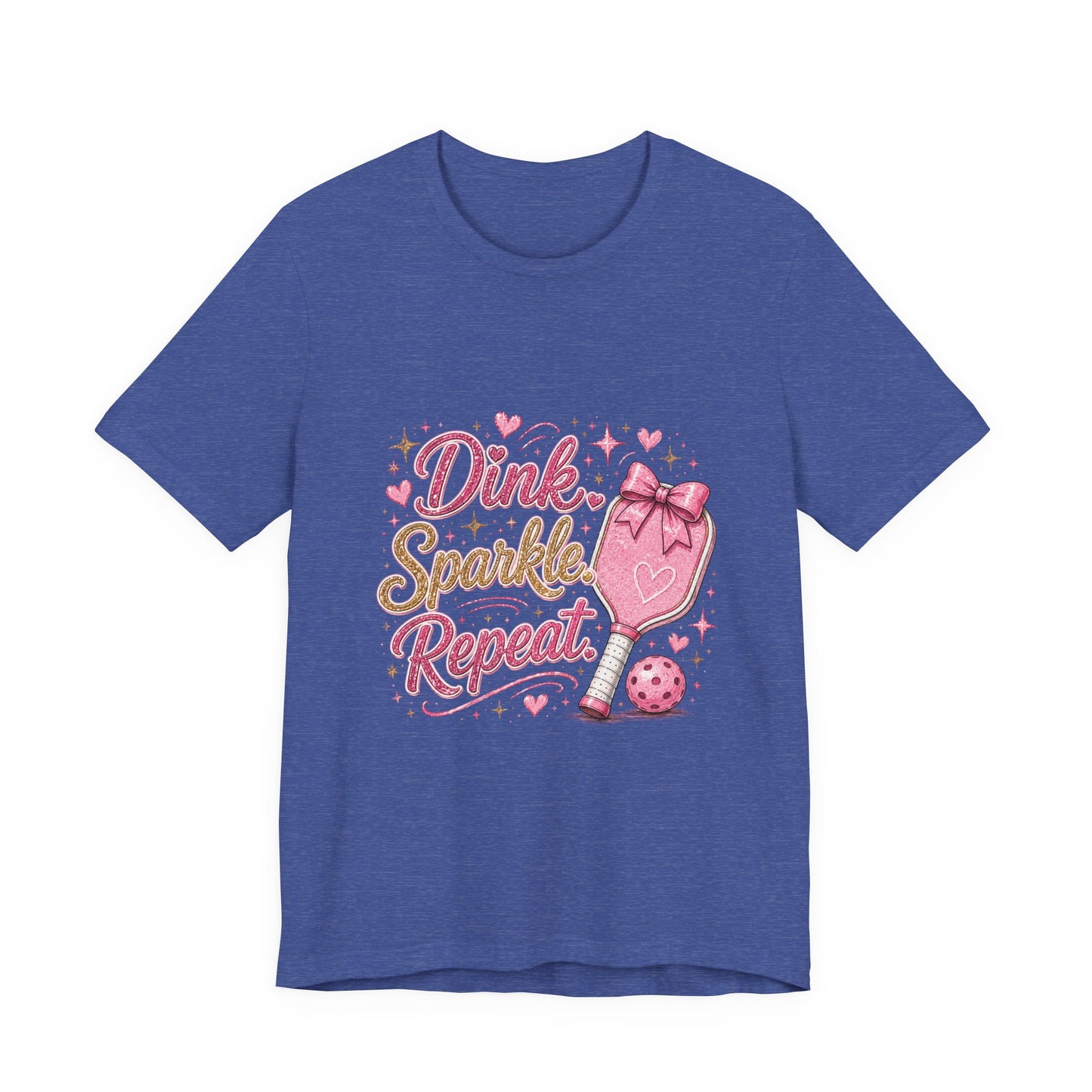 Dink Sparkle Repeat Funny Pickleball T-Shirt